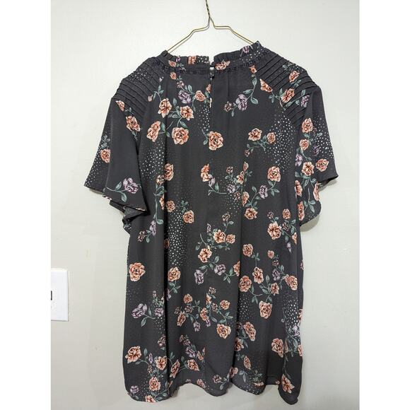 Women's Torrid NWT size 3 grey floral dress top - Picture 4 of 5